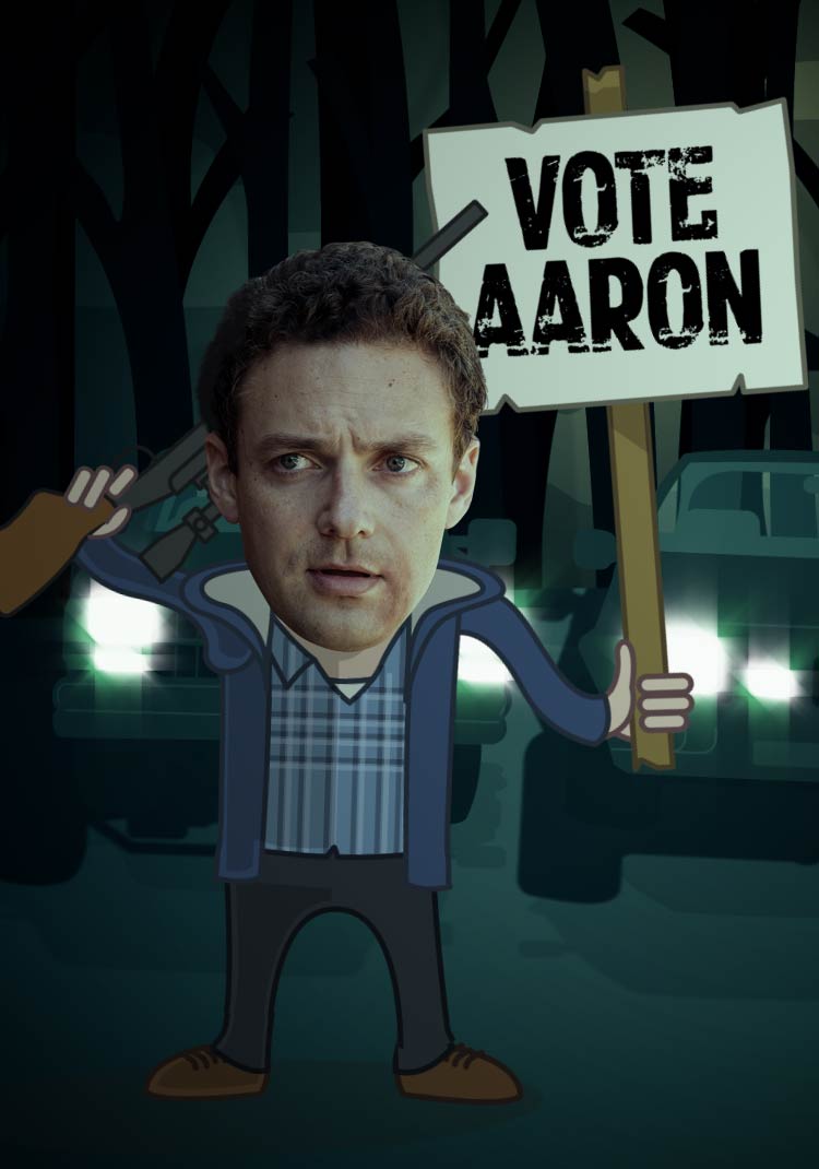 Aaron the walking dead illustration