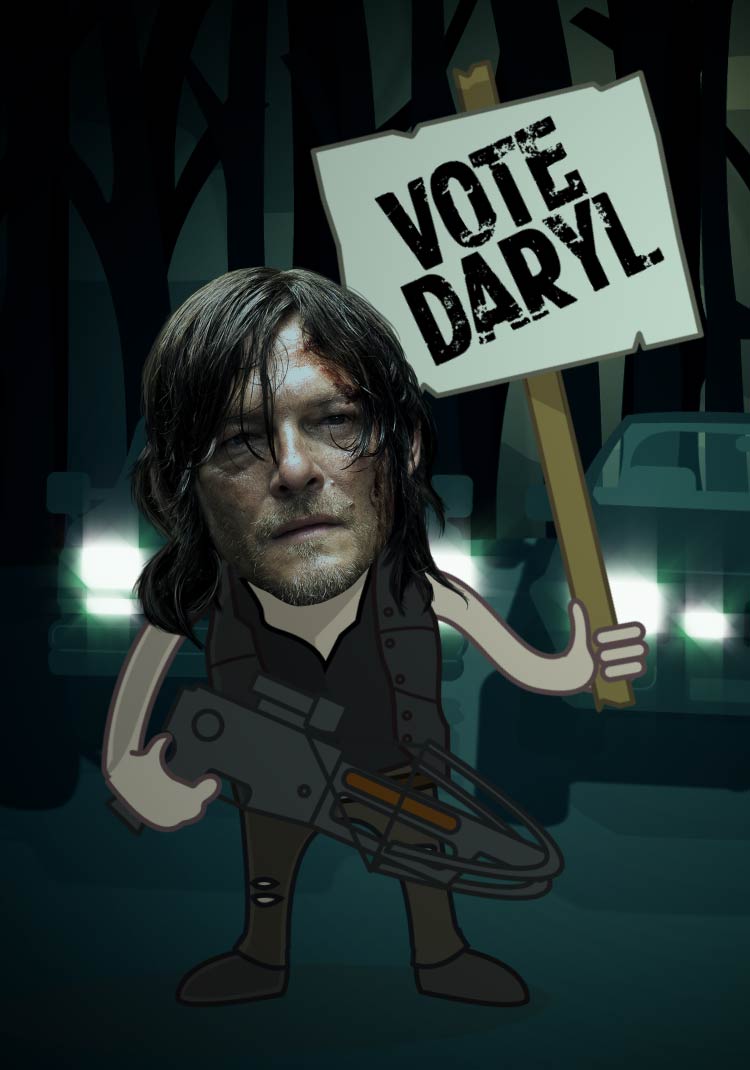 Daryl Dixon illustration