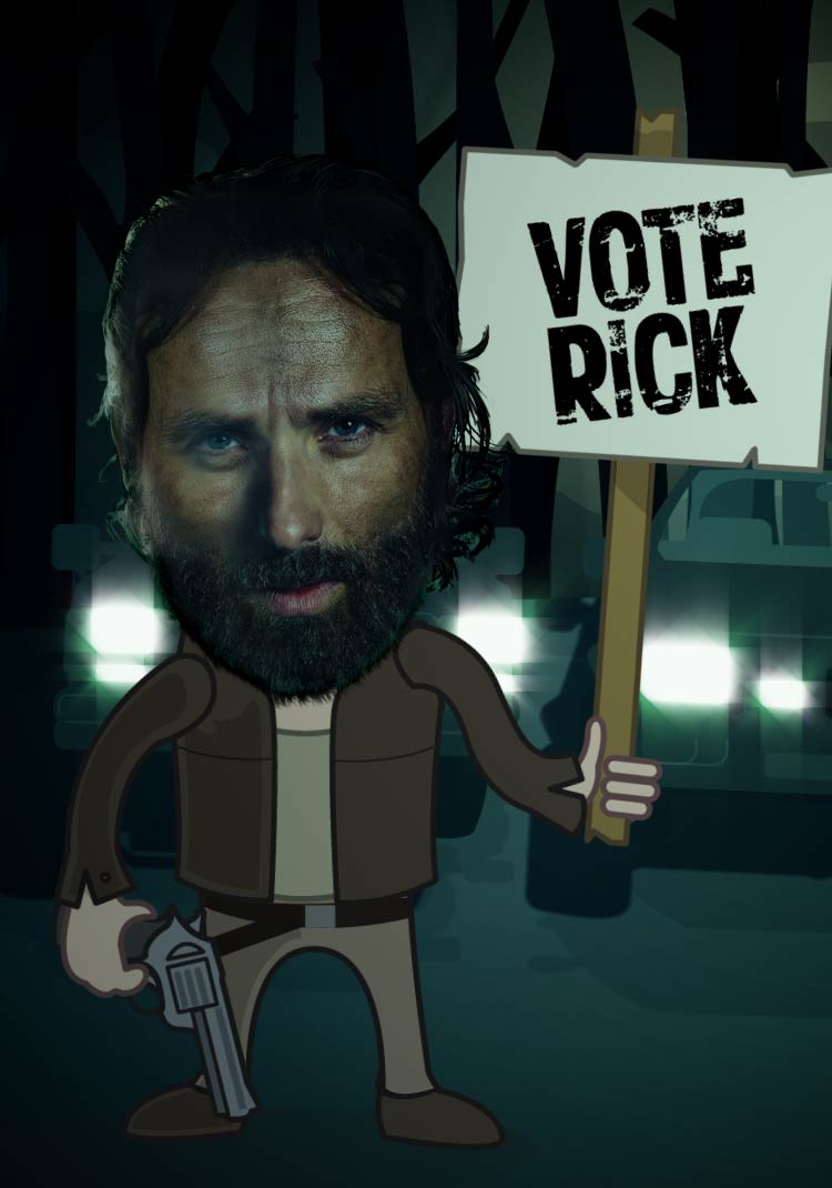 Rick Grimes illustration